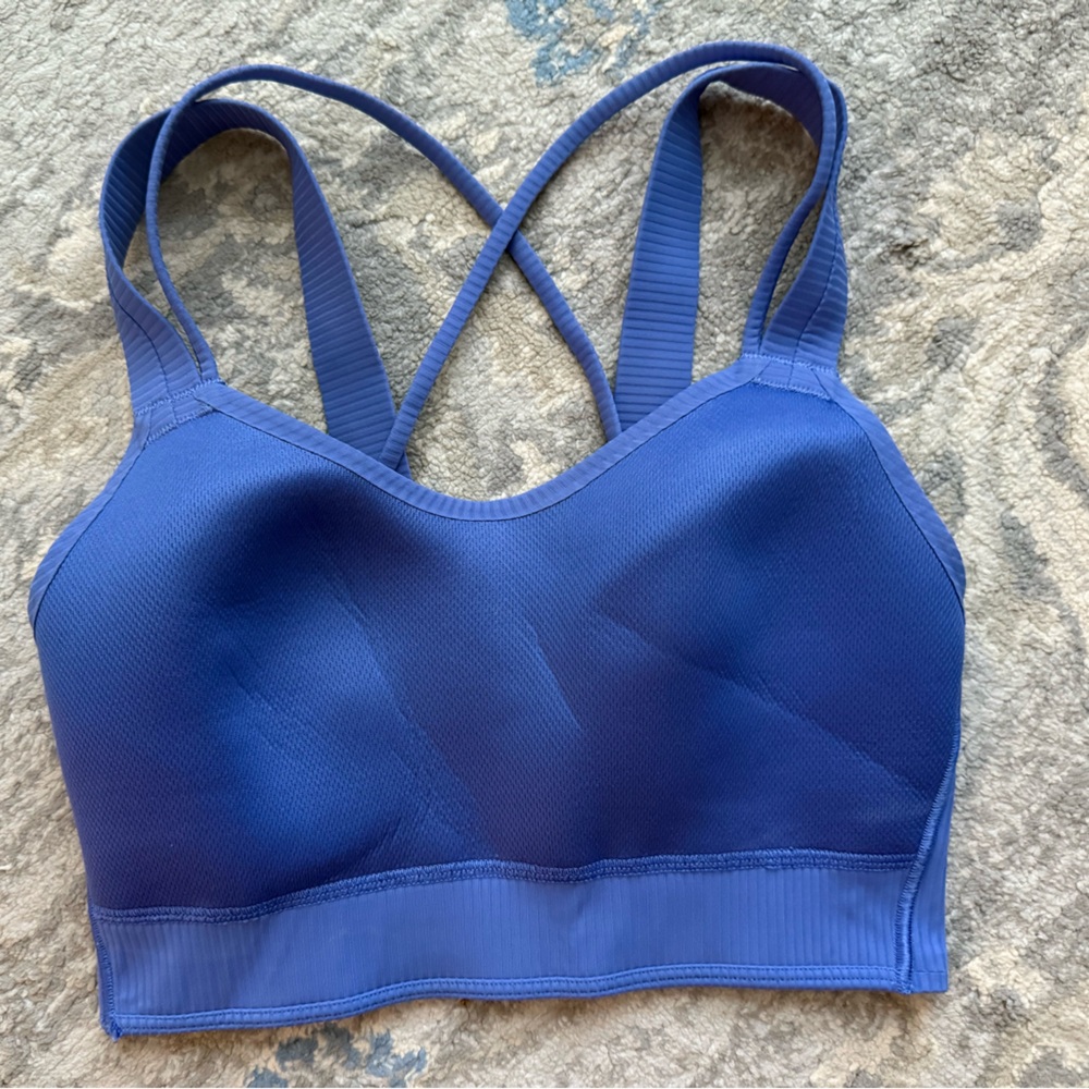 Lululemon Like a Cloud Ribbed Longline Bra *Light Support, D/DD Cup Wild Indigo - Picture 6 of 11